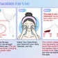 Under-Eye Light Therapy Device, Beauty Device with Eye Massage for Relieve Eye Bags, Eye Fatigue, Dark Circles, with Gel and Glasses Strap