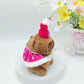Christmas Cloak Capybara Plush Doll Keychain