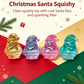 Maltose Santa Claus Squishy Toy Transparent Glitter Filled Stress Relief Squeeze Fidget Toy Christmas Gift