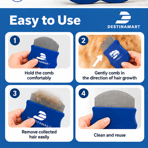 Pet Eye Comb – Tear Stain Remover for Dogs & Cats